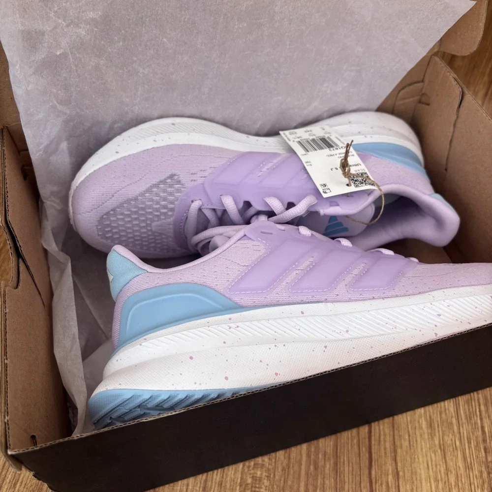 Adidas UltraRun 5 J Running Shoes Kids Size 6 Lavender Purple NIB‎ JQ1873